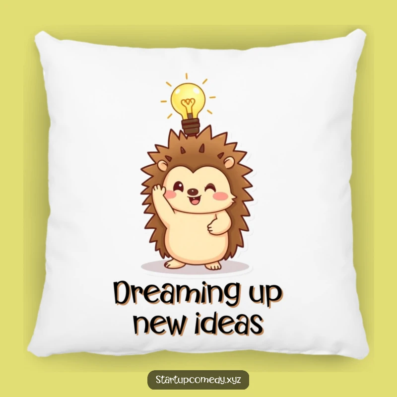 Funny Hedgehog Lightbulb Pillow: Get Comfy with Great Ideas