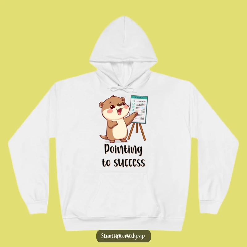 Funny Otter Chart Plotter Hoodie: Stay Warm While Tracking Goals