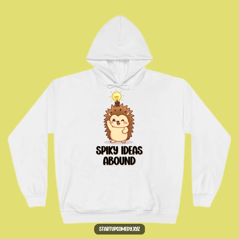 Funny Hedgehog Lightbulb Hoodie: Stay Cozy and Brainy All Day Long